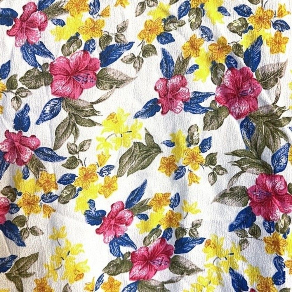 Zara Trafaluc NWT Floral Knit Trim Fringed Kimono Cardigan Size M Swim Cover Up - Picture 9 of 9